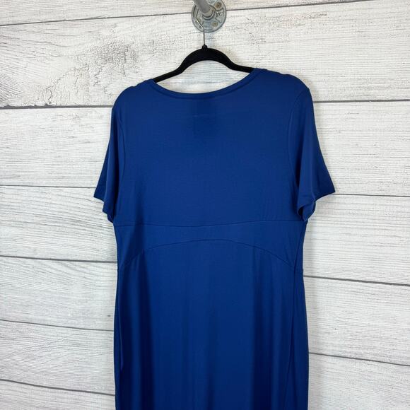 Isabella Oliver Maternity Midnight Blue Catherine Dress Size 12/14 - Picture 10 of 11
